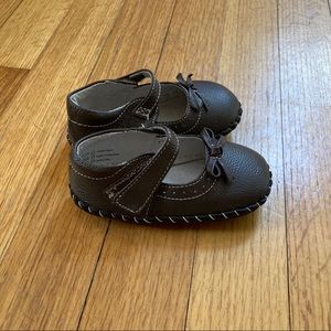 Pediped Brown Soft Sole Mary Janes 12-18 Months
